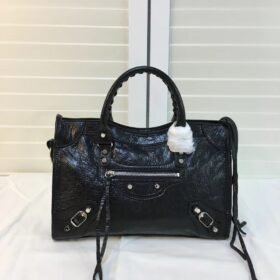 Balenciaga Classic City Small Lambskin Black