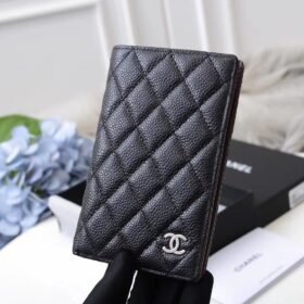 Chanel Classic Passport Holder Black Caviar