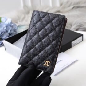 Chanel Classic Passport Holder Black Caviar