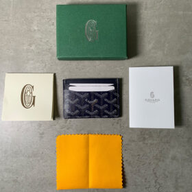 Goyard Card Holder Navy Blue