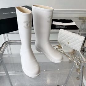 Chanel Rubber Sole Rain Boots