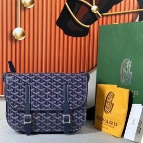 Goyard Belvedere Messenger MM Navy Blue