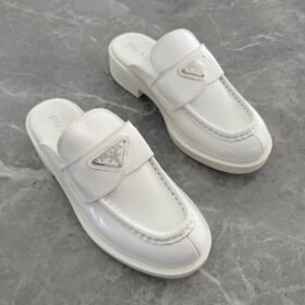 Prada Brushed Leather Loafers