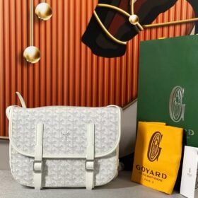 Goyard Belvedere Messenger MM White