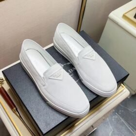 Prada Nylon slip-on sneakers White