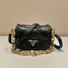 Prada System Nappa Patchwork Small Shoulder Bag