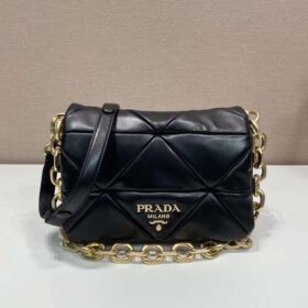 Prada System Nappa Patchwork Shoulder Bag