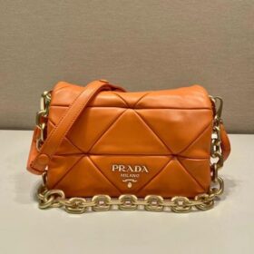 Prada System Nappa Patchwork Shoulder Bag