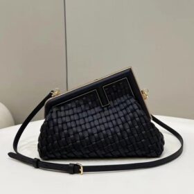 Fendi First Small Braided Leather Bag