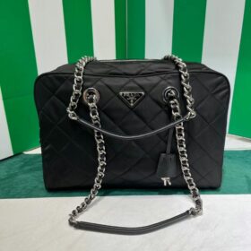 Prada Vintage Nylon Large Shoulder Bag