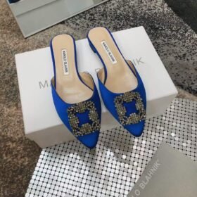 Manolo Blahnik Hangisi Mules Flat