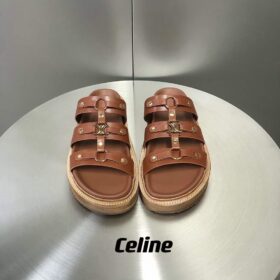 Celine Slides Tippi In Calfskin