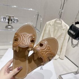 Celine Triomphe Flat Sandal