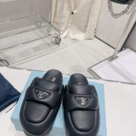 Prada Soft Padded Nappa Leather Mules