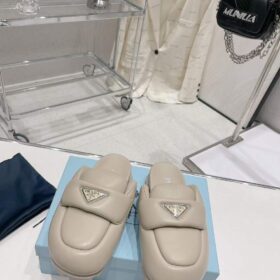 Prada Soft Padded Nappa Leather Mules