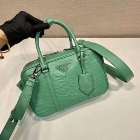 Prada Antique Nappa Leather Top Handle Bag