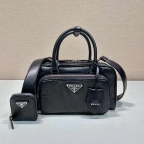 Prada Antique Nappa Leather Top Handle Bag