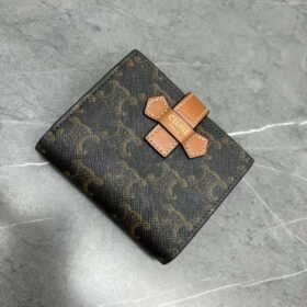 Celine Triomphe Canvas Wallet