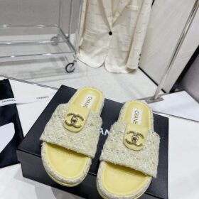 Chanel Tweed Sandals