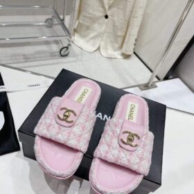 Chanel Tweed Sandals