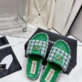 Chanel Tweed Sandals