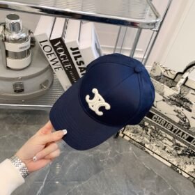 Celine Triomphe Baseball Cap In Cotton