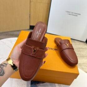 LV Capri Open-Back Loafer