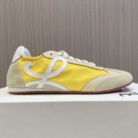 Loewe Ballet Runner Sneakers In Nylon And Calfskin