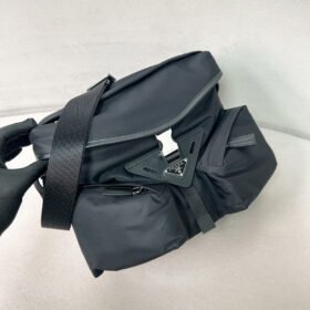 Prada Re-Nylon And Leather Shoulder Bag