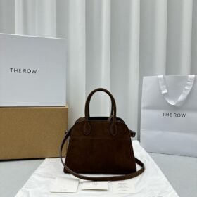 The Row Soft Margaux 10 Bag in Suede