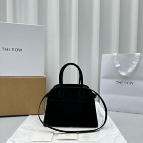 The Row Soft Margaux 10 Bag in Suede