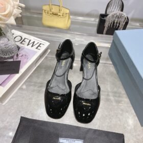 Prada Open-Sided Leather Pumps