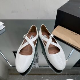 Alaia Criss Cross Ballet Flats