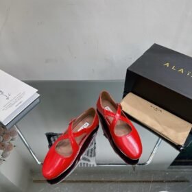 Alaia Criss Cross Ballet Flats