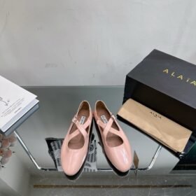 Alaia Criss Cross Ballet Flats