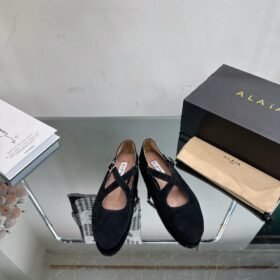 Alaia Criss Cross Ballet Flats