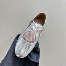 Alaia Criss Cross Ballet Flats