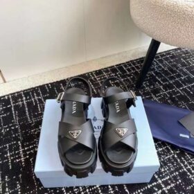 Prada Monolith Rubber Sandals