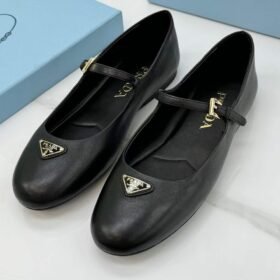 Prada Nappa Leather Ballerinas