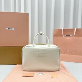 Miu Miu Leather Top Handle Bag