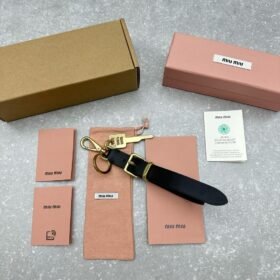 Miu Miu Leather Keychain