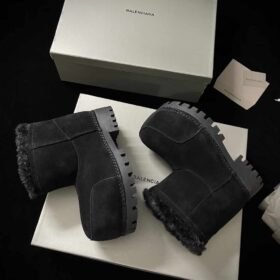 Balenciaga Fur Boot