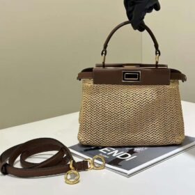 Fendi Peekaboo Mini Macramé Bag