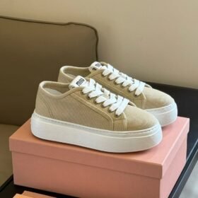 Miu Miu Cotton Canvas low-top Sneakers