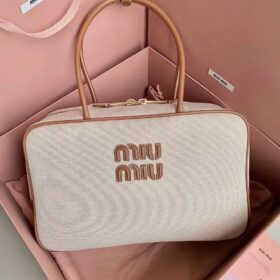 Miu Miu Leather Top Handle Bag