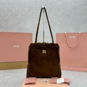 Miu Miu Joie Suede Tote Bag