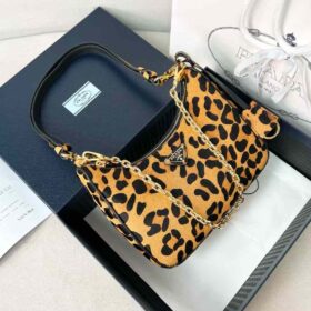 Prada Re-Edition Leopard Print Mini Bag