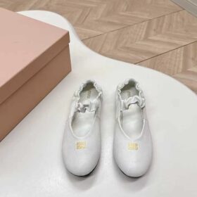 Miu Miu Nappa Leather Ballerinas