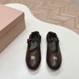 Miu Miu Nappa Leather Ballerinas