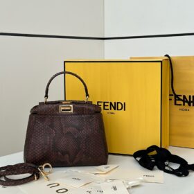 Fendi Peekaboo Iconic Mini Python